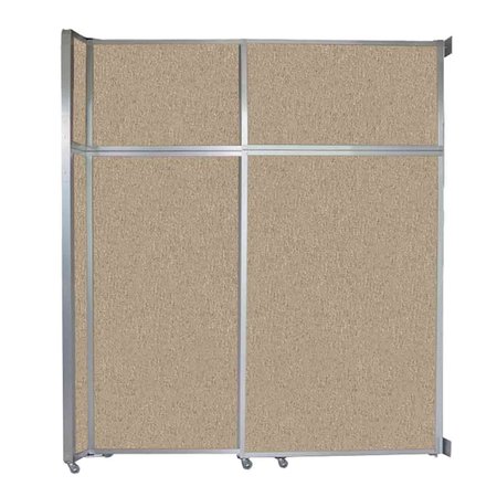 VERSARE Operable Wall Sliding Room Divider 6'10" x 8'5-1/4" Rye Fabric 1072217
